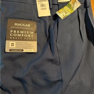 Haggar Classic Fit Navy Dress Pants